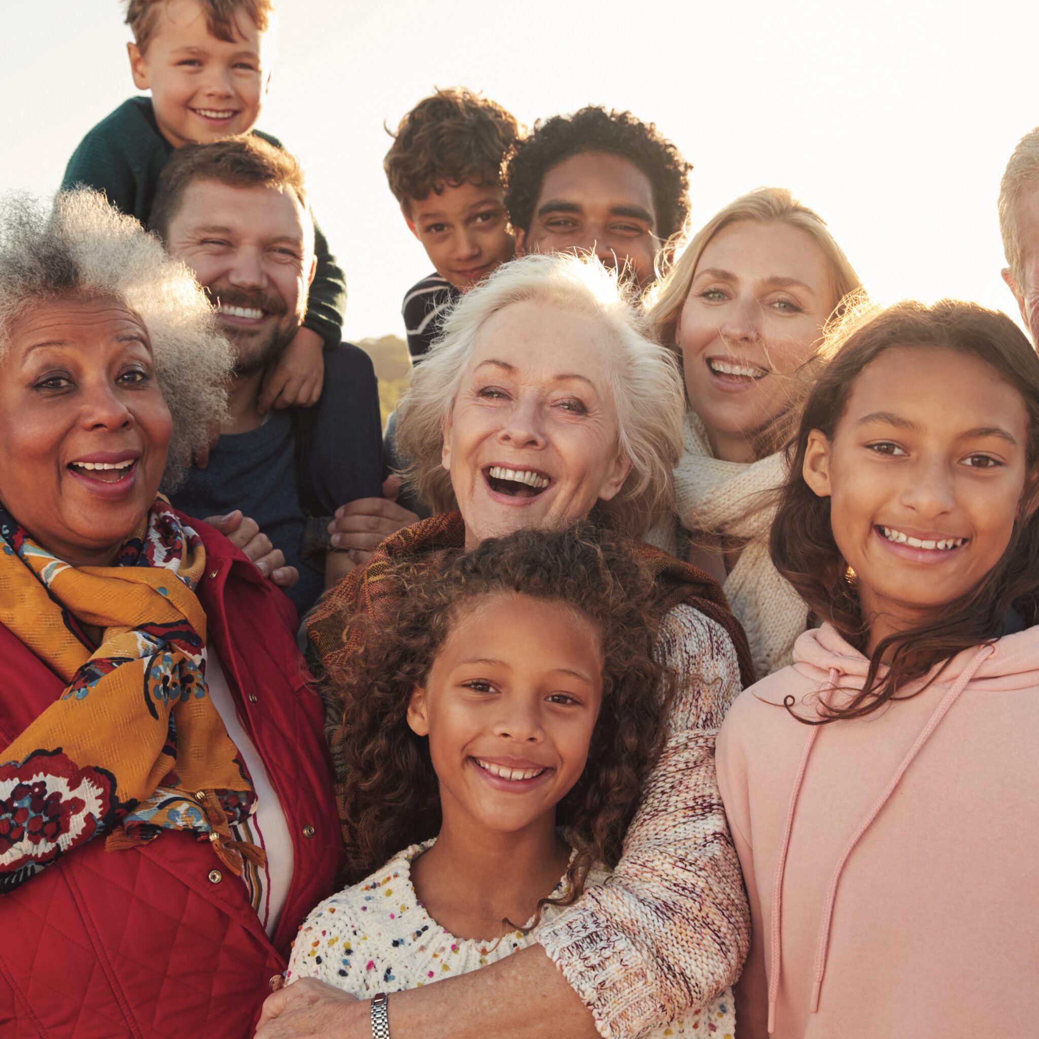 Multigenerational family. At the Masonic Center for Youth and Families, counseling and therapy services are available for people of all ages and situations.
