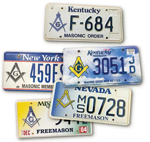 Masonic License Plates