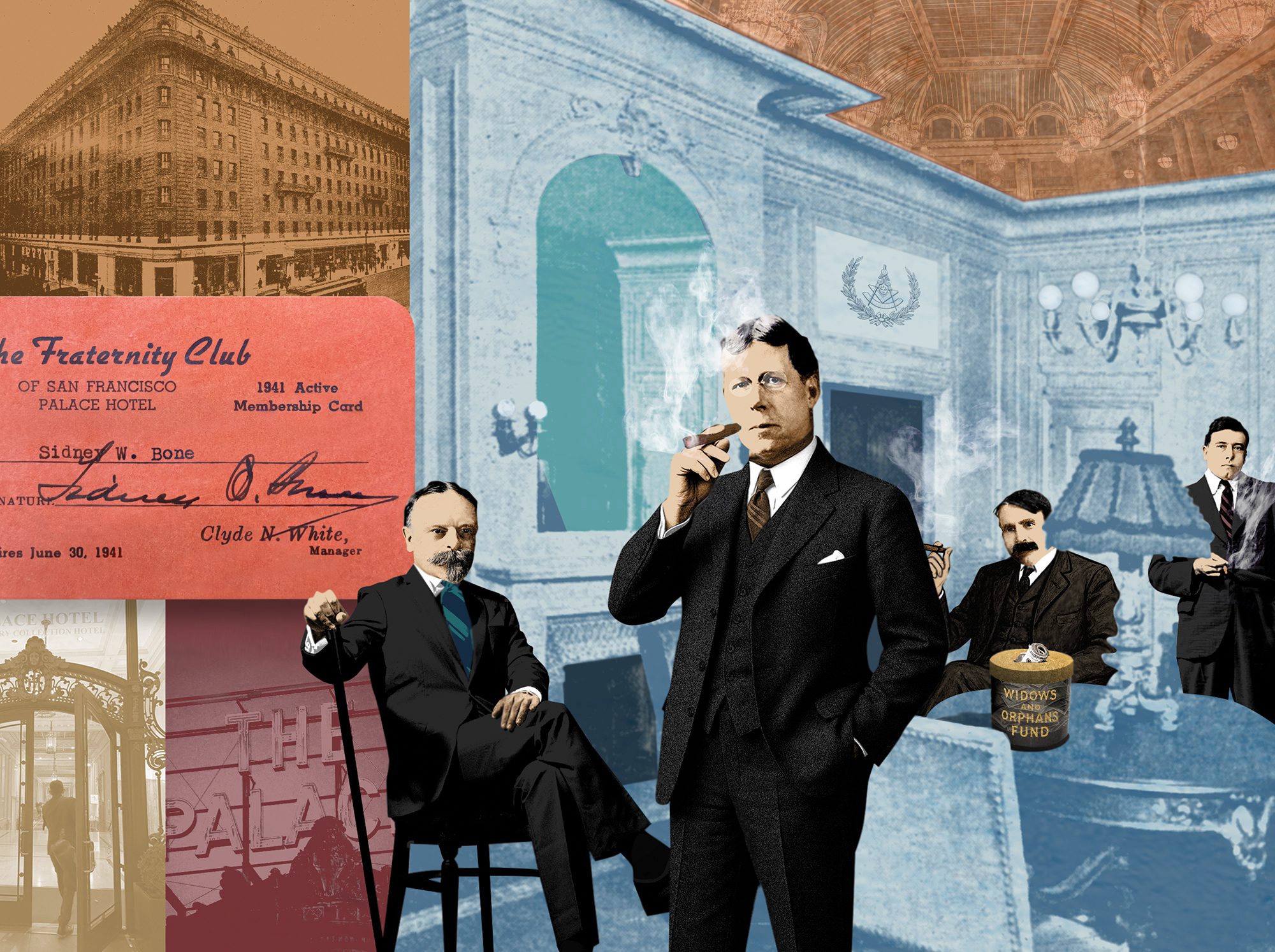 Operated from 1916 to 1961, the Fraternity Club was the social center of California Masonry.