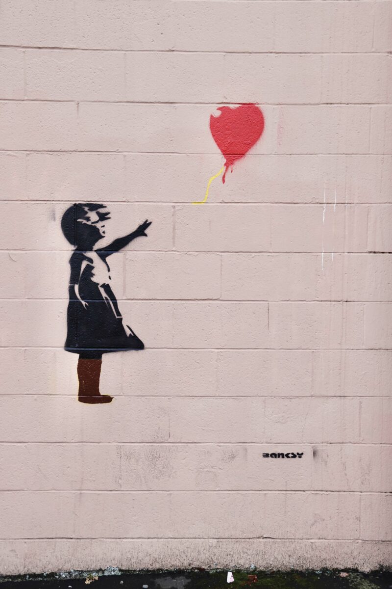 California Freemason – Close Up of Banksy Art at Windsor 181