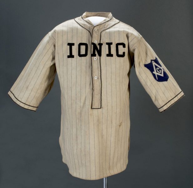 An archival Masonic baseball jersey reveals a colorful American history of Freemasonry, lodges, and baseball.